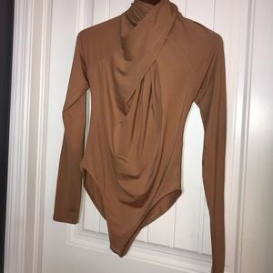 H&M Mock Twist Neck Long Sleeve Bodysuit